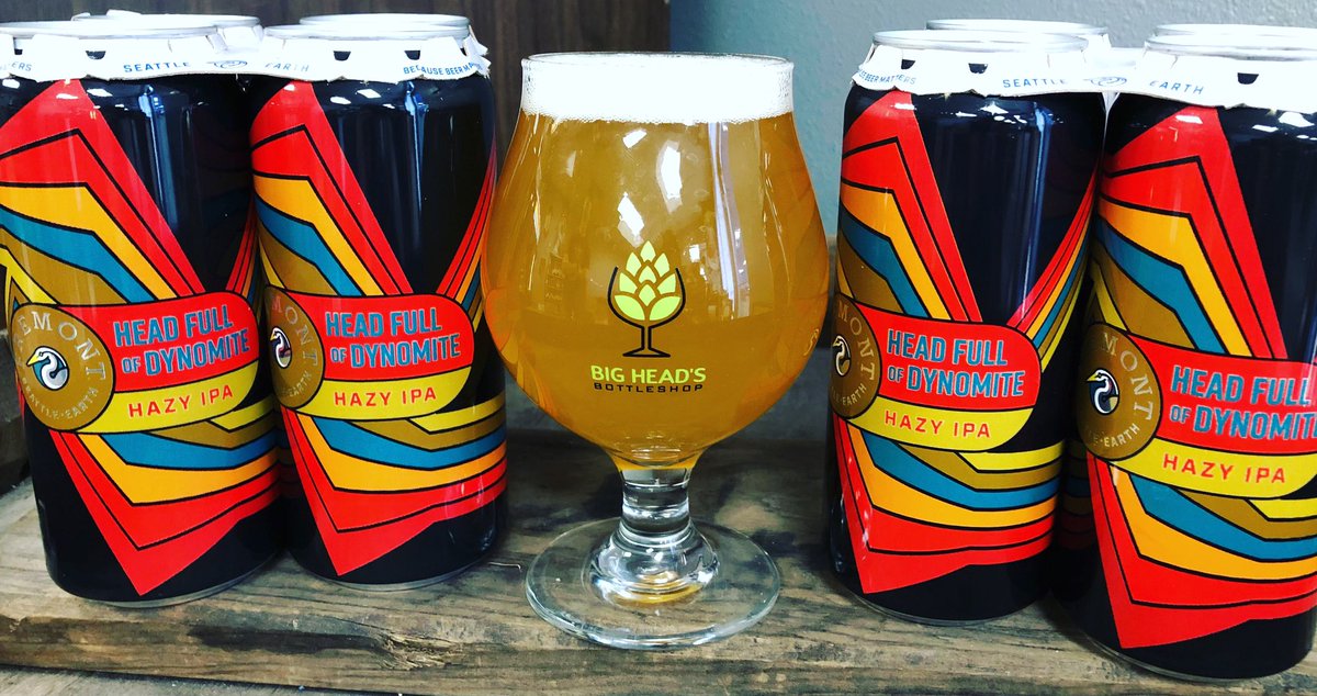 SulaBigHead1's tweet photo. #simcoe #yqh1320 #idaho7 Head Full of Dynomite v.45 from @fremontbrewing is in the coolers π» π₯ #missoula #montana #beerstore #bottleshop #headfull #headfullofdynomite #neipa #hops #thehops #oats #tworow #whitewheat #beerstagram #beer #love https://t.co/mTCl35RVTB