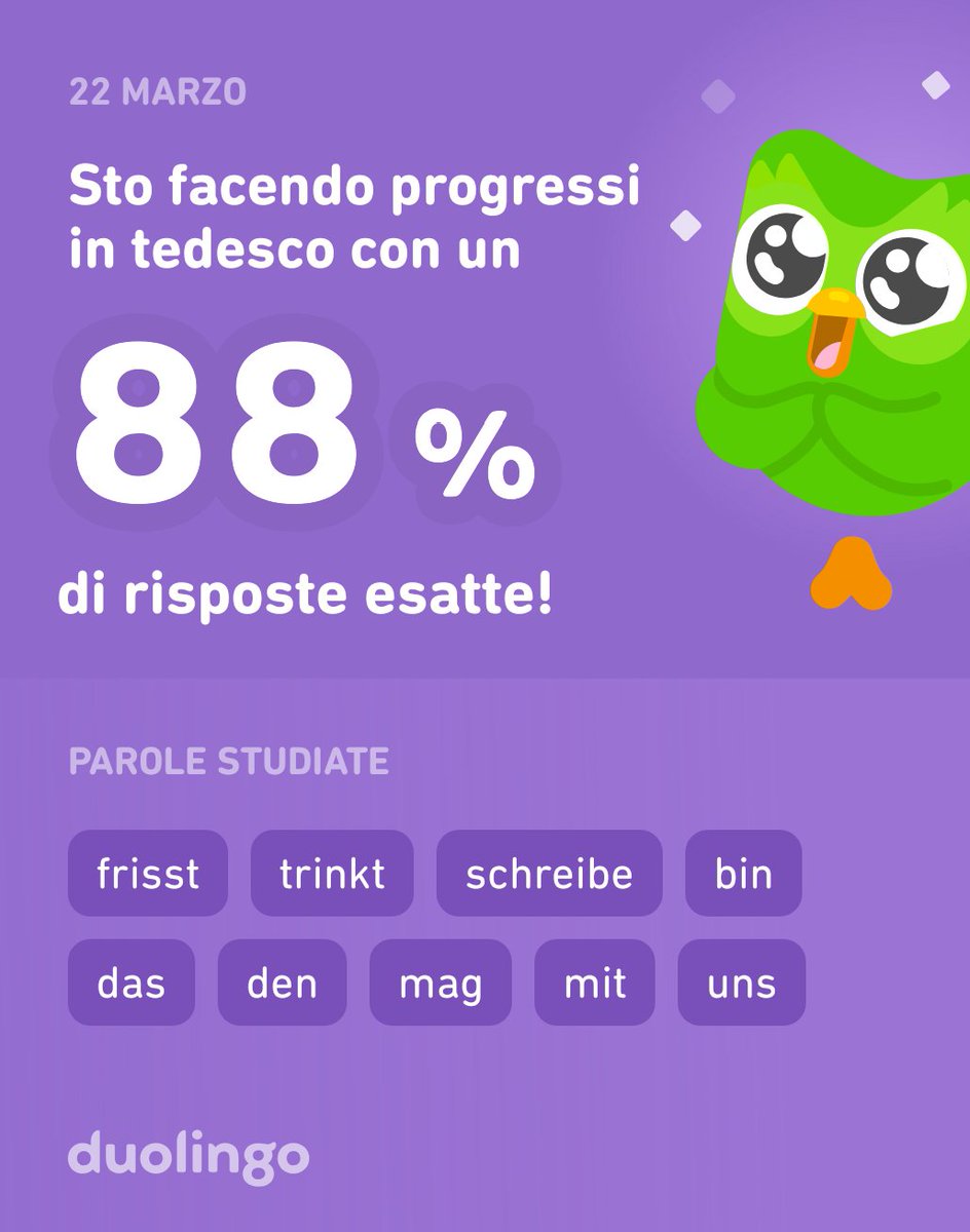 Daner_Sound's tweet photo. Sto studiando tedesco su Duolingo! È gratis, efficace e divertente. https://t.co/0YSf6Mud7v