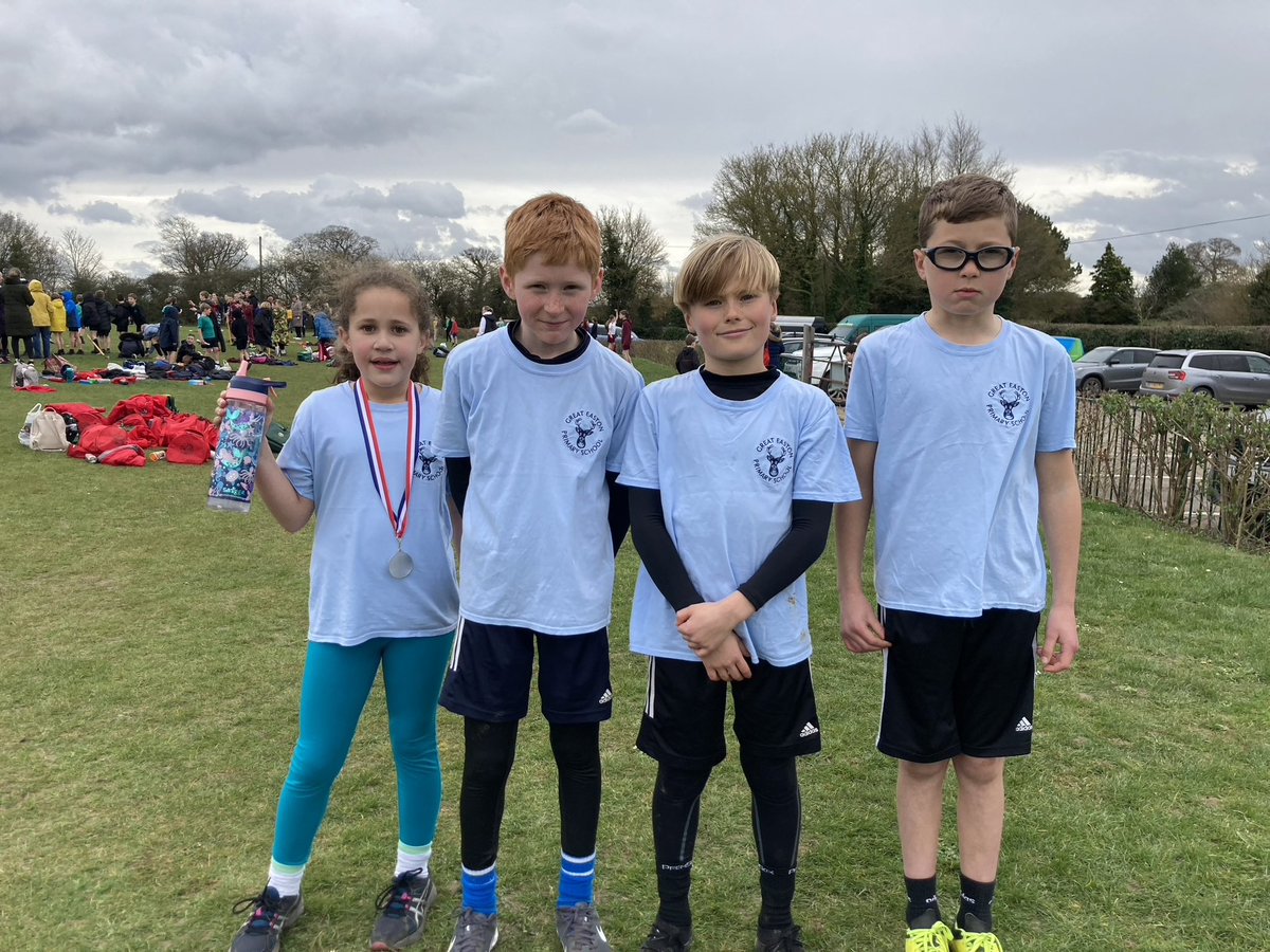 GEPS10's tweet photo. Great result for our cross country finalists today at the USSP competition. We also have one qualification for the Essex finals next week 🤩 #GEPSPE #schoolsport #uttlesford #running #crosscountry #silvermedal https://t.co/Xb1dGENsi8