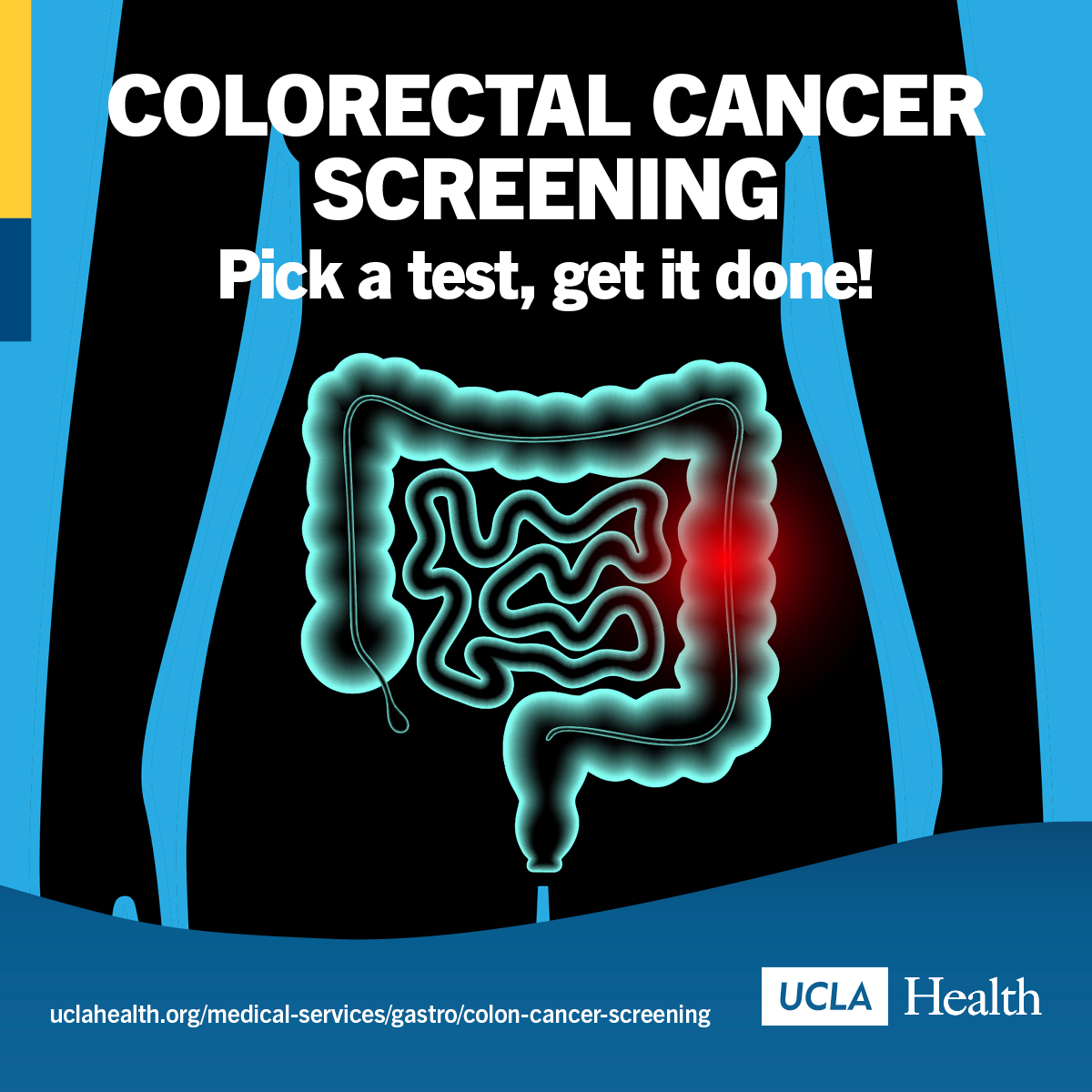 It's National Colorectal Cancer Awareness Month! Remember that colorectal cancer screening now  starts at age 45 and there are lots of options.  Learn more at bit.ly/2GEYId4 and spread the word! #CRC #ColorectalCancerScreening #GetScreened