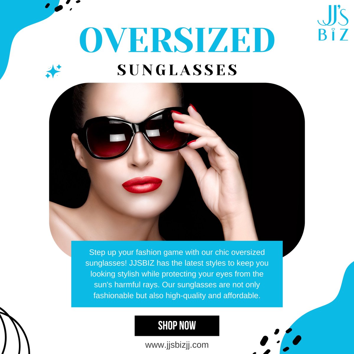 jjsbiz1's tweet image. Step up your fashion game with our chic oversized sunglasses! JJSBIZ has the latest styles to keep you looking stylish while protecting your eyes from the sun's harmful rays.

#jjsbiz #oversizedsunglasses #sunglasses #sunglassesfashion #shades #eyewear #fashion #fashionsunglasses