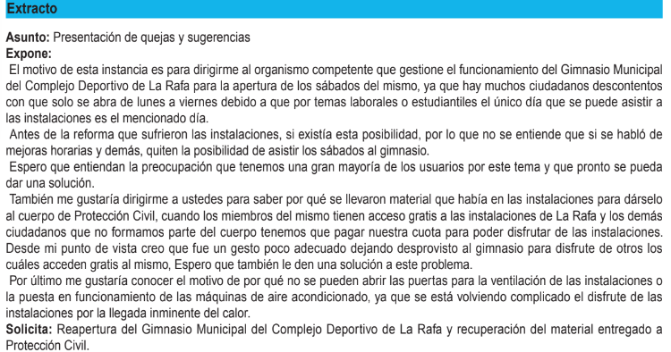 javiernogueram_'s tweet photo. A los problemas soluciones, ya que esto que estoy escribiendo en esta instancia al Excmo. Ayuntamiento de Bullas, es un problema que estamos padeciendo los usuarios del Gimnasio Municipal y no se está haciendo nada al respecto. Espero que de esta manera quede constancia. https://t.co/IapffWVGnk