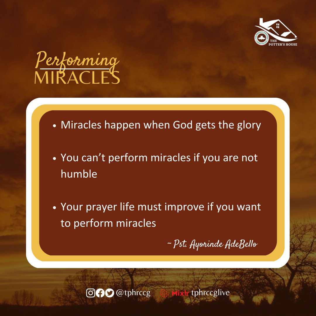 tphrccg's tweet photo. Excerpts from Today’s Mid Week Service ‘Performing Miracles’

Ministering: Pst Ayorinde AdeBello  @ayorindeadebello

It was indeed a blessed time in God’s presence!
#tph
#tphrccg
#rccg https://t.co/zmoCYHrf9B