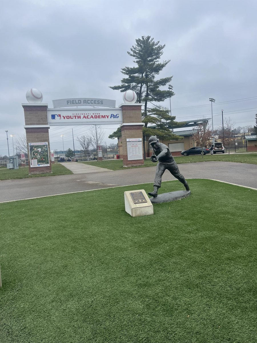 JohnFischesser's tweet photo. Stop #3, Cincinnati Reds Youth Academy, Field 2, Cincinnati, OH #Bombers #AMDG #StXBaseball https://t.co/6zr1UsK2dT
