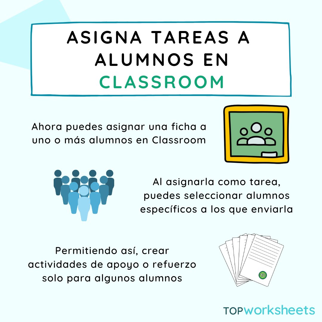 👩‍🏫 Selecciona a qué alumnos asignar tareas en Classroom 📒 Ahora puedes crear actividades de soporte para alumnos que necesiten ayuda para reforzar su aprendizaje
