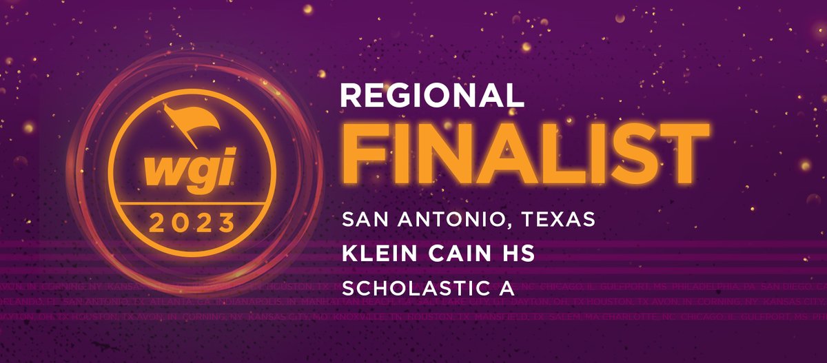 Congratulations to <a href="/Cain_Guard/">Klein Cain Guard</a> on their competitive performance this past Saturday! We are so proud of you!!  #wgi2023