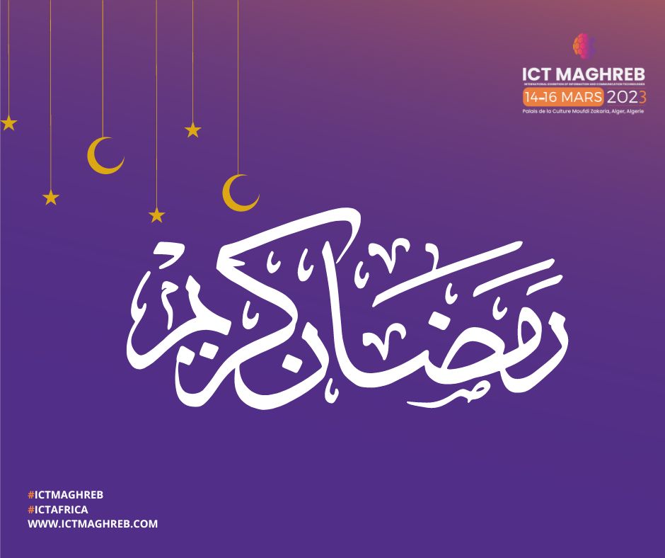 Nous vous souhaitons Ramadan Karim, Que ce mois béni puisse vous apporter la joie, la santé et la prospérité.🌙🤍  

L’équipe ICT MAGHREB.