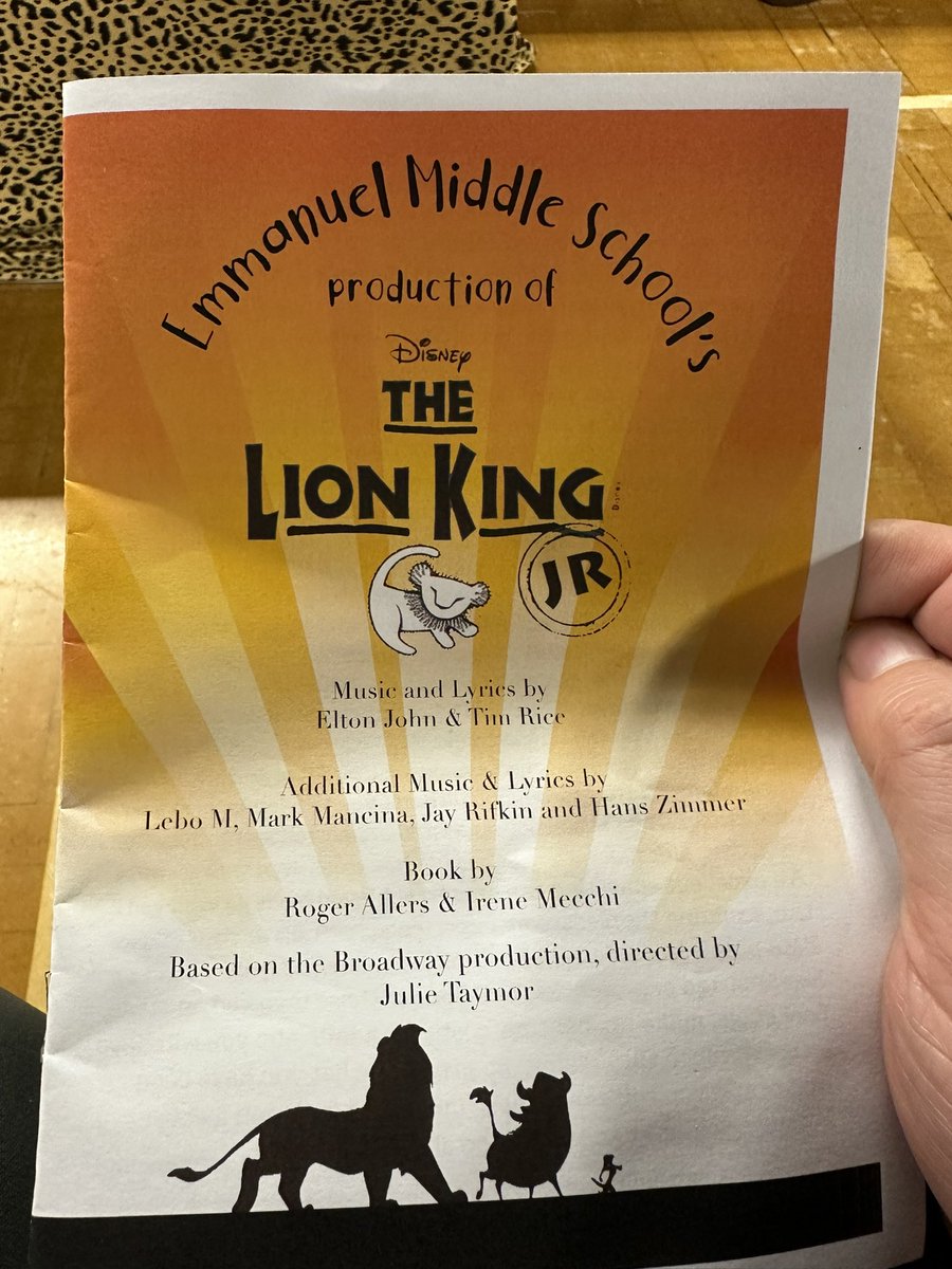 cdawcs's tweet photo. Congratulations to @EmmanuelMiddle  on an excellent production of The Lion King. Both pupils and staff have clearly worked hard on this musical. https://t.co/oVsLiNOUMy