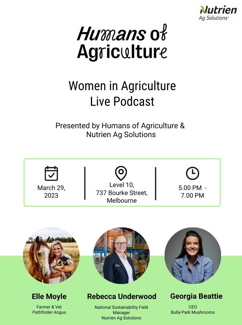 Come and hear from three incredible women who are making an impact in Aussie Ag👩‍🌾!

Get your ticket here👇

loom.ly/xICT6L8