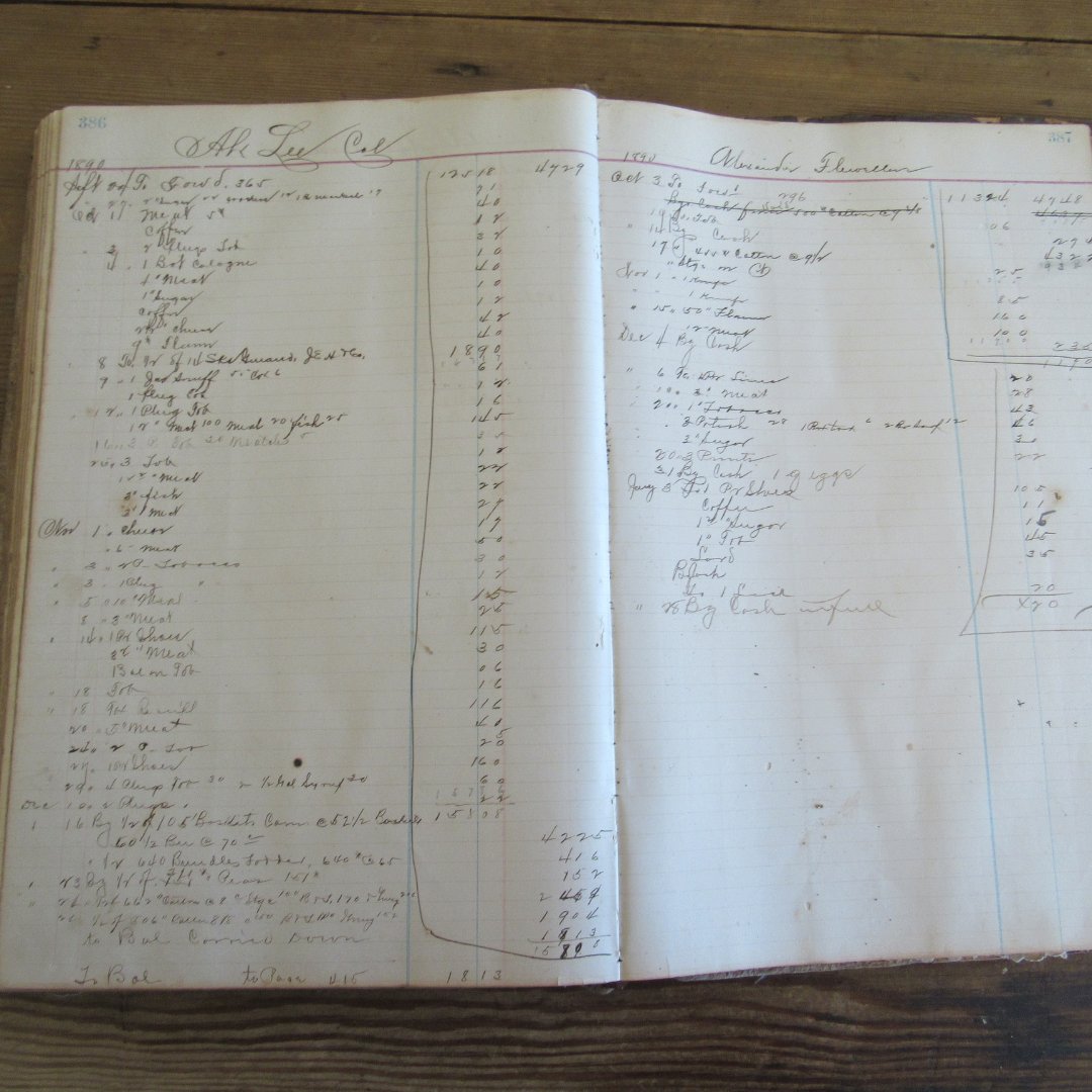 WestvilleGA's tweet photo. Does anyone know what this is?  It is an original 1800's ledger. We have this ledger on display in our Randle General Store. #HistoricWestville #RandleGeneralStore #Ledger https://t.co/oSRgKWvbcR