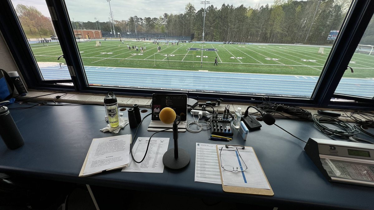 TMayerTV's tweet photo. Great day for #MHSBlueDevils ladies🥍 #lacrosse @MariettaGAhs @MariettaCitySch hosting #CampbellSpartans @MariettaLax #MariettaBlueDevils #PAGameDay 🎙️ #PAannouncer https://t.co/0M2sa1xej5