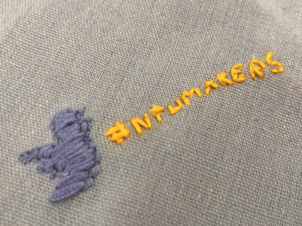 kerry_truman's tweet photo. the photos don’t do this EPIC piece of ‘stuff’ justice.. but they do show the outcome of my first ever go at #MindfulStitching.. the session was hosted by the @NTUEnterprise colleagues.. a fantastic experience that gave me chance to try my hand at something new.. #NTUcommunity 🙌 https://t.co/DSFDomUvl7