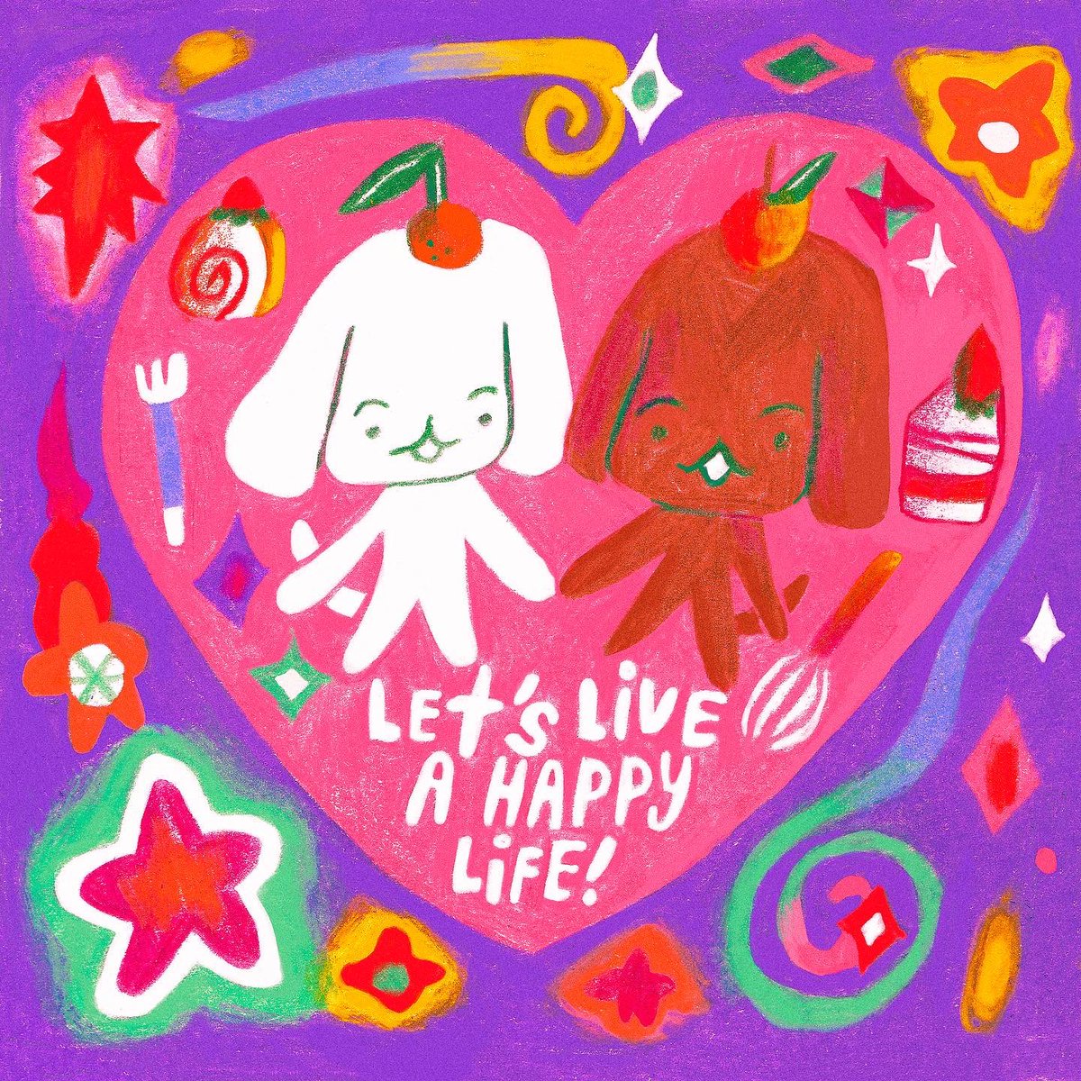 💗 Let’s live a happy life! 🌟