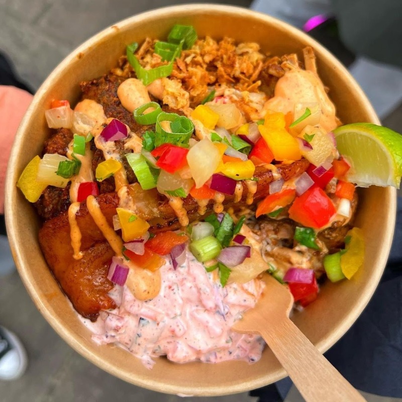 sloughtownfc's tweet photo. Need another reason to come to Saturday's match?

@FunkyElephantCo will be at Arbour Park, offering Caribbean Fusion street food! 😋

#OneSlough