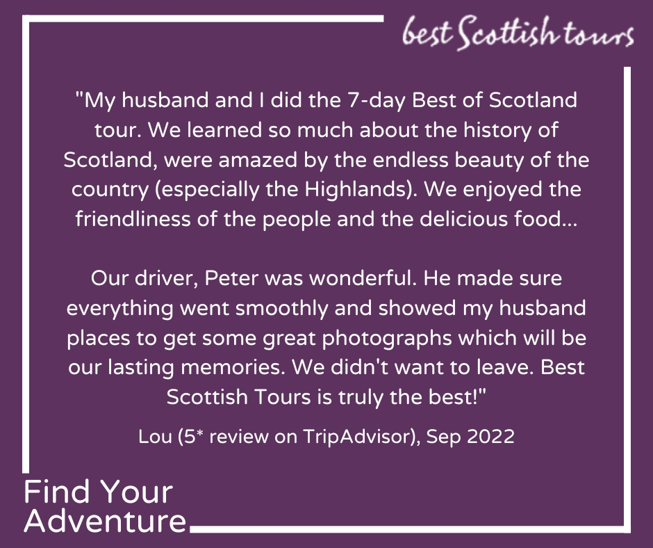 bestscottish's tweet photo. Lovely Lou! Thank you for this excellent feedback. We really appreciate you taking the time to write such kind words.
You can leave your own review here: https://t.co/7sH6nao9rd
#TourScotland
#VacationScotland https://t.co/uTU0qLXAZq