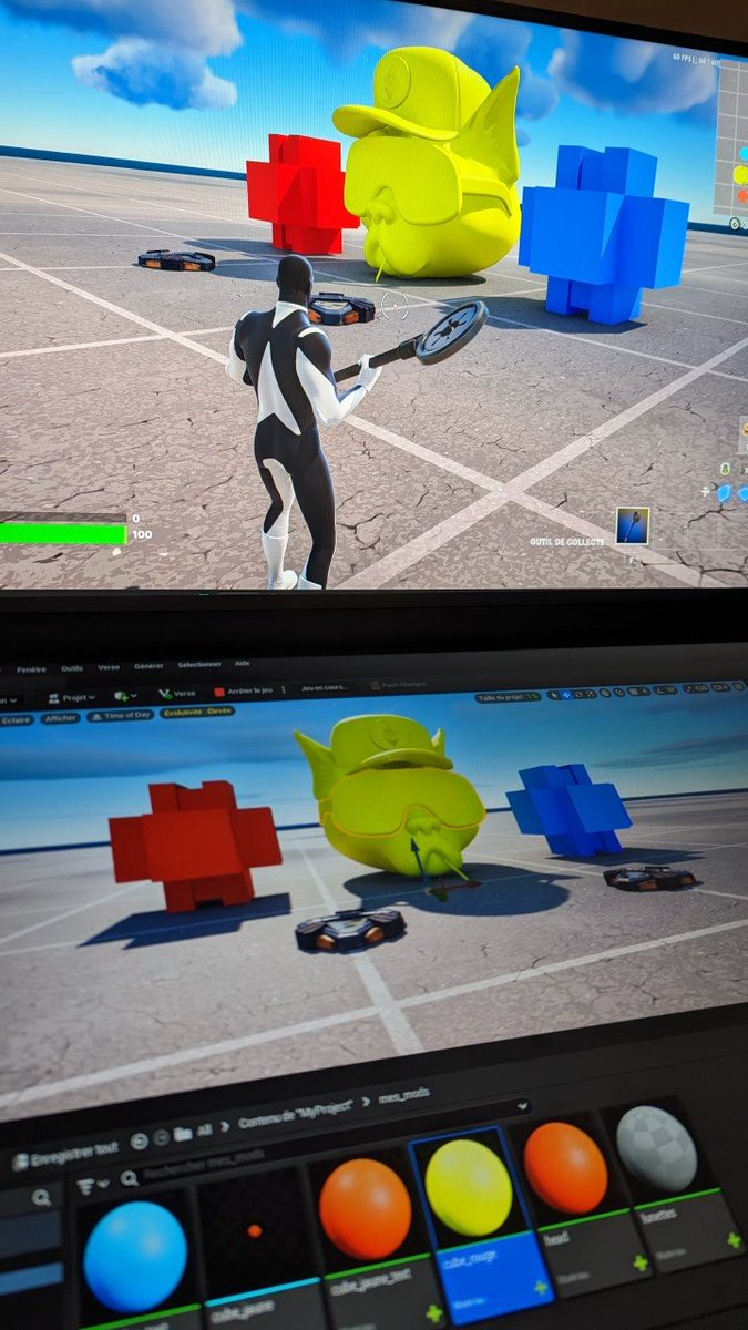 trappistm0nk's tweet image. First steps in #UnrealEditor for #Fortnite. Quickly imported my @GutterCatGang cat head without textures. It works like a charm... 🐱 Was able to run arround and build. Future's bright ☀️ #gcg #guttercatgang #ganggang