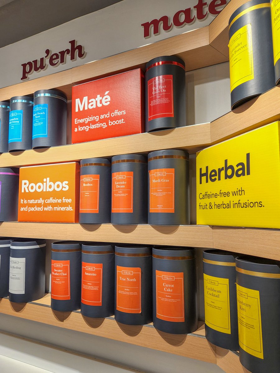 MyTOFD's tweet photo. Steep in the benefits of Wellness Teas @TKettleTea in Royal Bank Plaza PATH๐ต๐งโโ๏ธ These flavourful organic teas are made with natural antioxidants. Choose from a selection of loose leaf teas or grab a freshly made cup to go! #downtownTO #torontoPATH https://t.co/tIfYIwDsoU
