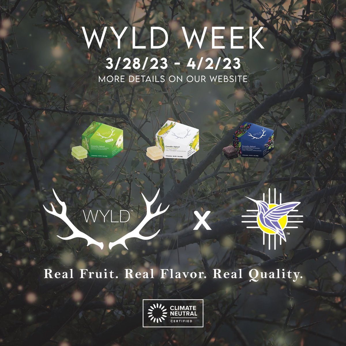 COMING SOON! Wyld Week at Endo!!! 

Wyld produces infused gummies for every occasion, whether you need help sleeping, relief, or something to get you through the day.