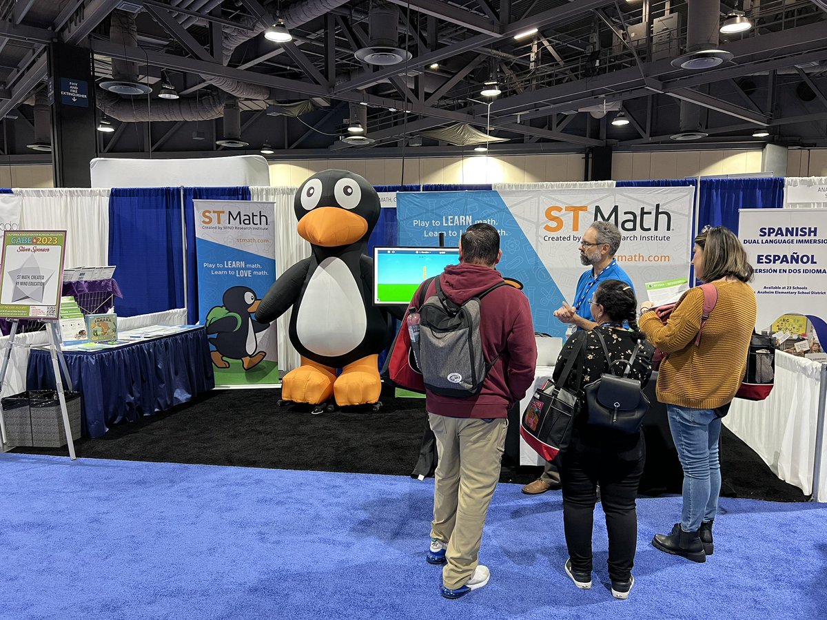 Join <a href="/EricSbarsMIND/">Eric Sbar</a>, <a href="/EmilyYoungEDU/">Emily Young</a> and JiJi🐧 at #CABE2023 booth 414 to learn how <a href="/STMath/">ST Math Educator? Follow us on MINDEduOrg!</a> benefits multilingual learners! 
stmath.com/impact/results