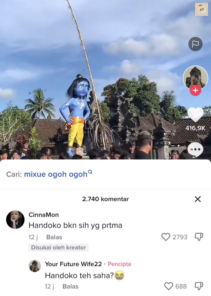 ☁️ SIAPAPUN TOLONGG UDAH 5 MENIT AKU NGETAWAIN HANDOKO😭🤣mulutku pegel bgt fakk sebenernya siapa yg awalnya namain handoko😭