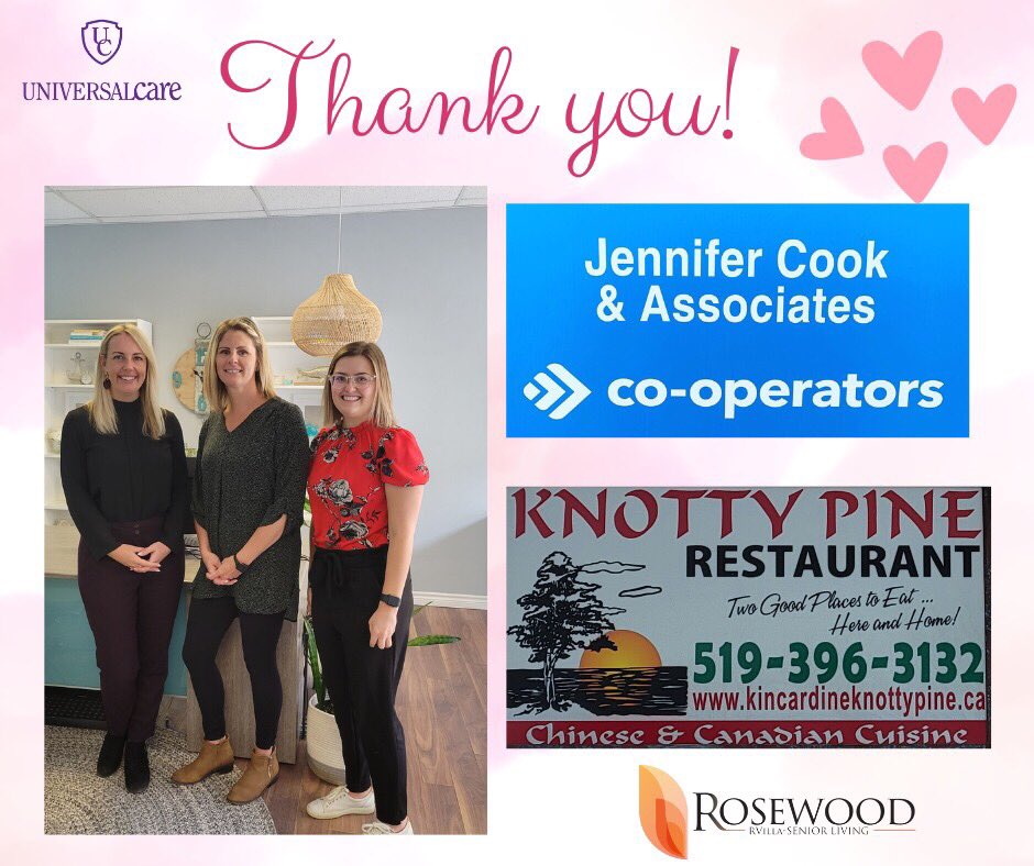 RosewoodRVilla's tweet photo. The Residents at Rosewood RVilla want to send a huge Thank you to The Co-operators,  Jennifer Cook &amp; Associates. We enjoyed a wonderful Chinese Meal  today picked up from The Knotty Pine Restaurant in Kincardine.
#Co-operatorsJennifercook&amp;associates #RosewoodRVilla #universalCare https://t.co/xpoD8ASPTp