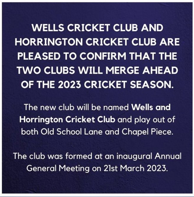 Wells and Horrington Cricket Club tweet media