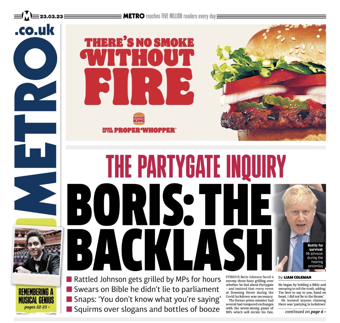 MrMKimber's tweet image. This front page will be taught in university advertising courses in years to come