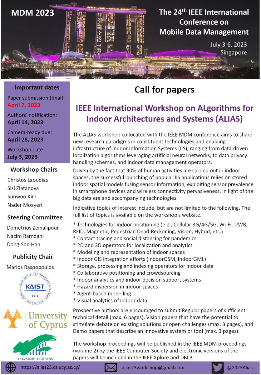 IEEE ALIAS 2023, Singapore, July 3, 2023 tweet media