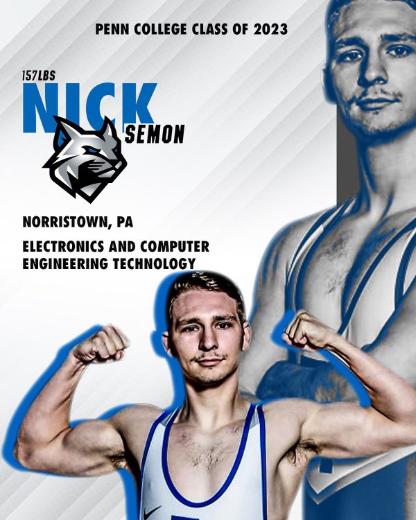 PctWrestling's tweet photo. Our seniors will use their #degreesthatwork from @PennCollege by leading full-time positions upon graduation!

Ryan will be an Asst. Project Manager at Conewago Construction while Nick Semon will take on a Field Service Engineer role at Westinghouse Electric in Pittsburgh 👏 https://t.co/TW3ULZzLqa