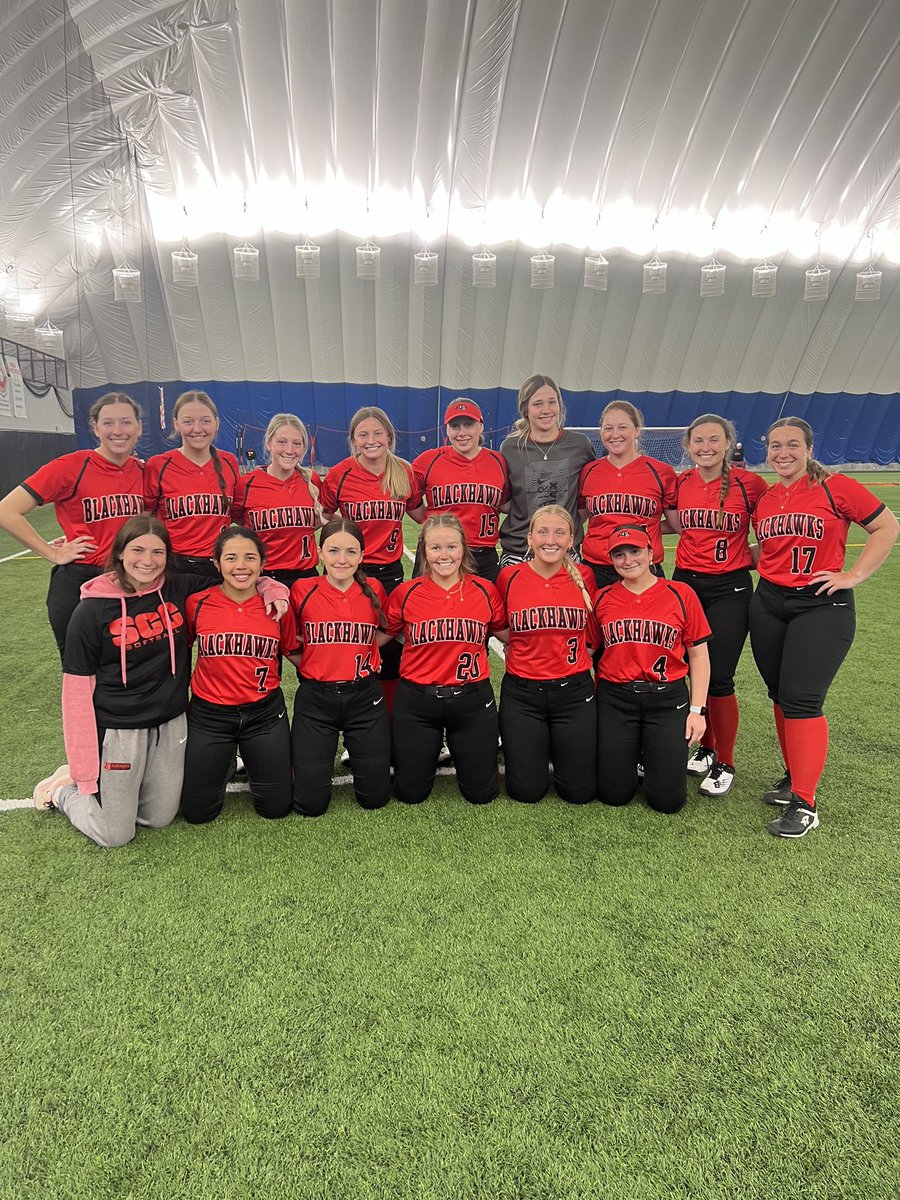 SCCBlackhawkSB's tweet photo. SCC Softball with a double header sweep over Blackhawk CC! We won game one 13-3 (5 innings) and game two 4-3! Three home runs today from Kisbel, Linnenkamp and Reed! GO BLACKHAWKS! #SCCSoftball #WeAreFamily https://t.co/Kb6IMe7b1f