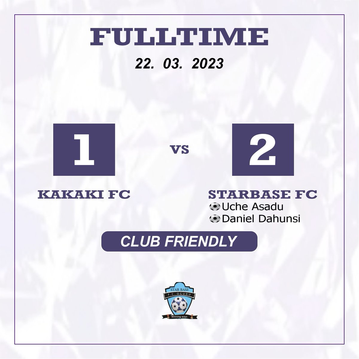 StarBase FC, Lagos. tweet media