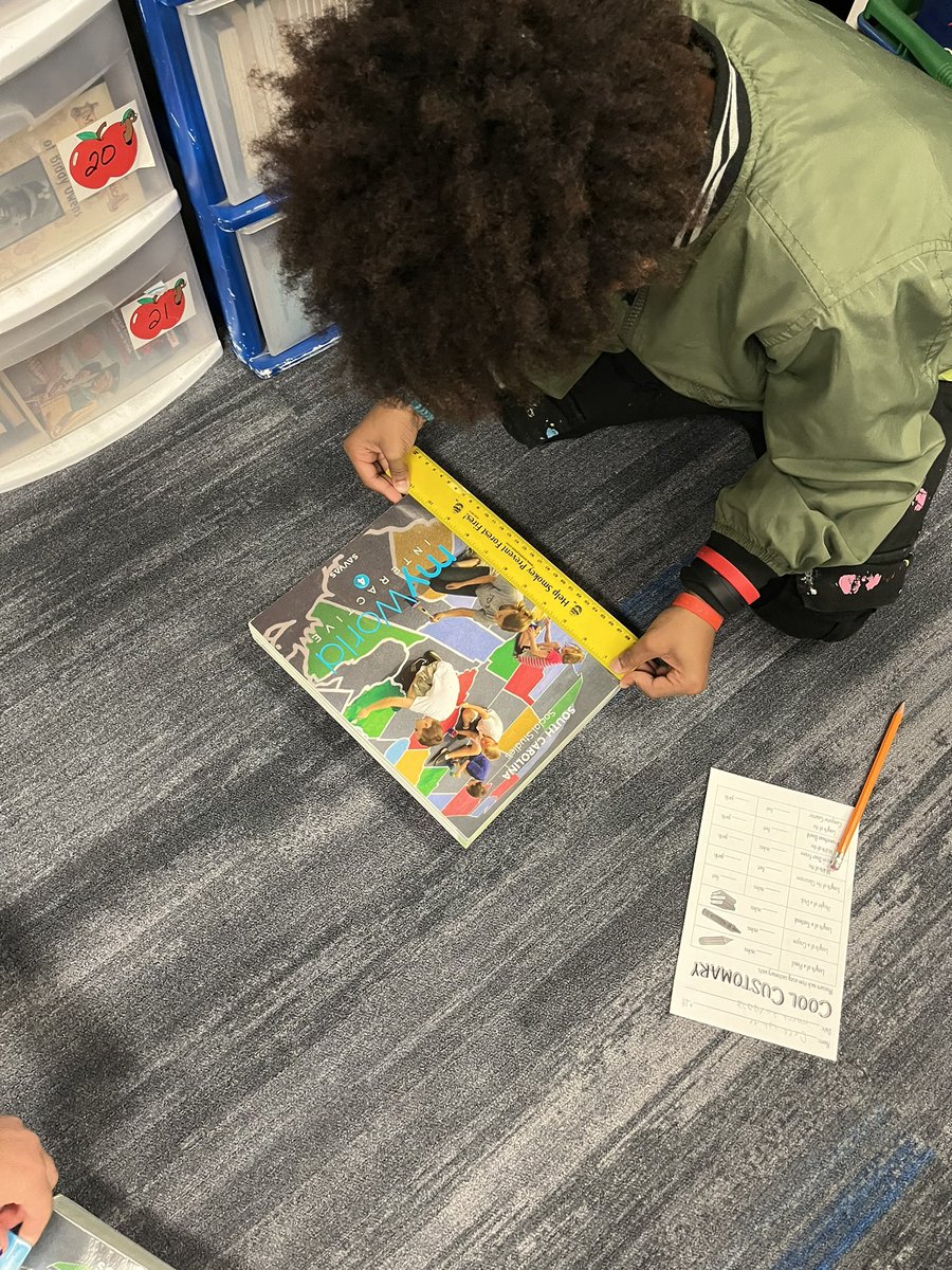 Exploring with customary measurement in Ms. Nelson’s 4th grade class! 📏