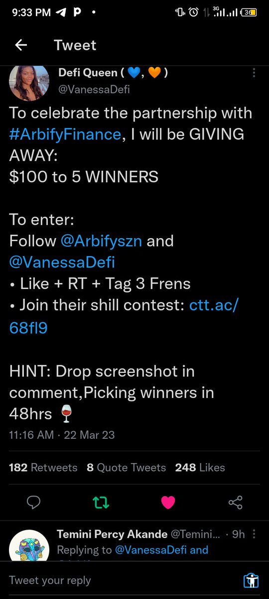 Anonymous5286's tweet photo. @VanessaDefi @Arbifyszn Done
@TheJesusBoy1 @____coolguy @only1 https://t.co/SjWFZuPdzM