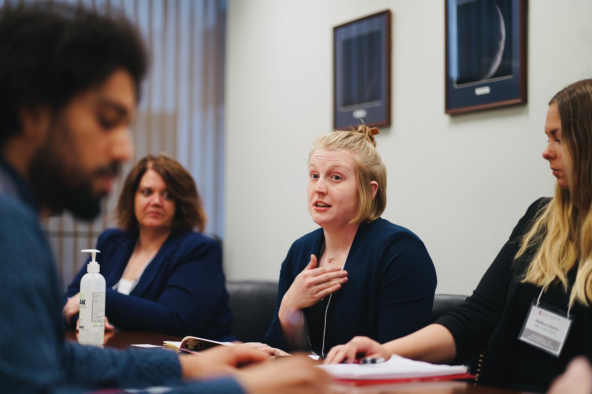 osucsw's tweet photo. It’s was a powerful day as these fearless leaders of social work climbed the Hill! No matter where — in a lobby, hallway, cafeteria or conference room — they are helping to push forward important issues and advocating for a better community for all. #CSWinDC https://t.co/98RPg2U5Sf