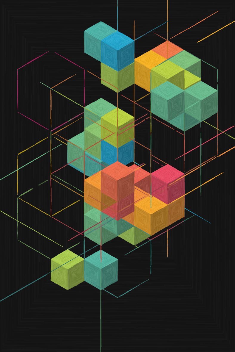 In #fxparams (drop very soon) you will be able to set the parameters and the mint will be almost identical, but to avoid possible duplicates, the colors will vary slightly depending on the mint. Here is an example:

#p5js #creativecoding #generativeart #fxhash