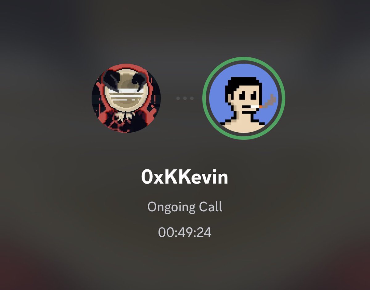 Just finished a call with <a href="/0xKKevin/">Kevin.sol || NYOP</a> 

Impressed by everything he is building for his upcoming project <a href="/NYOP_sol/">NYOP | dNFTs</a> 

Unique utility, thats gonna bring a lot of fun to our ecosystem.

Loading my bags