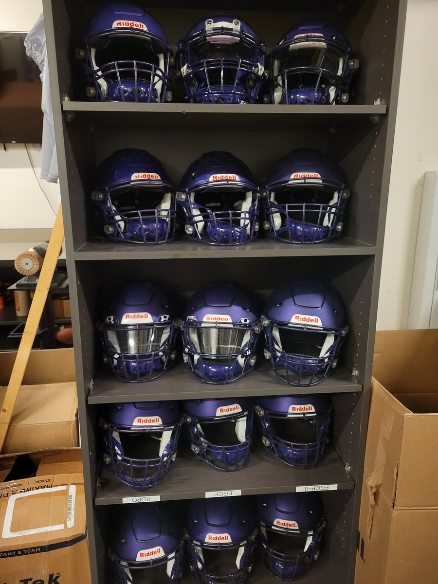 yotesequipment's tweet photo. Helmets ready for Spring Camp 😈

#ComeWinWithUs https://t.co/IWapKojjS1
