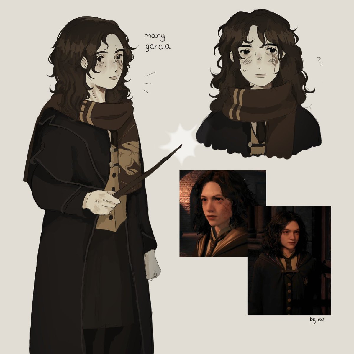 euxxiuu's tweet photo. hogwarts legacy sketches 🐶

#hogwartslegacy #sebastiansallow #ominis https://t.co/lSArPGqHIt