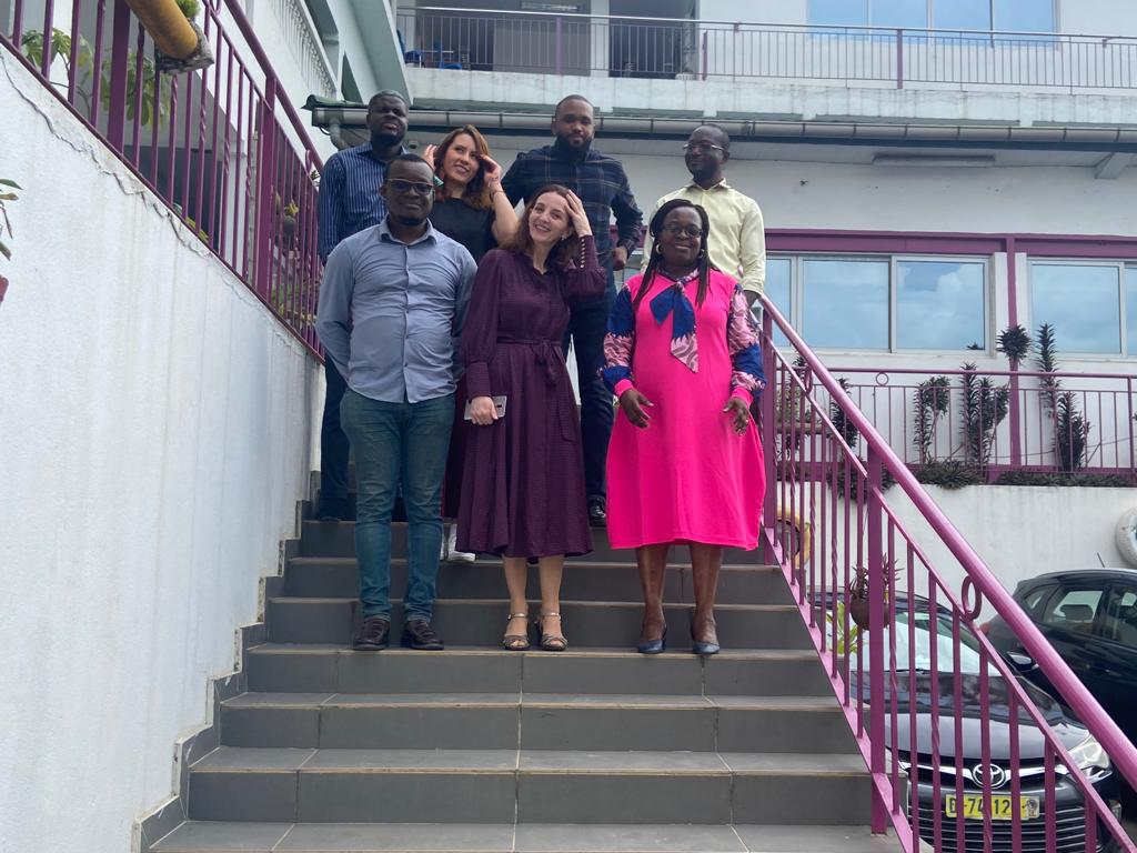 Getting ready for a group picture with the brilliant minds of Dr. Cécile Ouattara-Coulibaly and her <a href="/uvciv/">UVCI</a> research squad. Their groundbreaking work is paving the way for open access in Africa and beyond. Great to witness it firsthand and to explore potential collaborations.