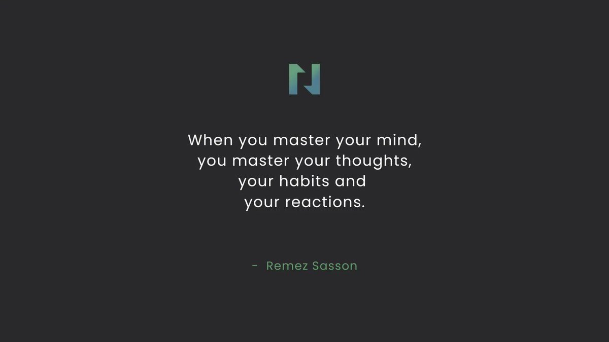 nspireapp's tweet photo. When you master your mind, you master your thoughts, your habits and your reactions.
- Remez Sasson

#nspireapp #dailyquote #motivation #inspiration https://t.co/w8tr6njQHd