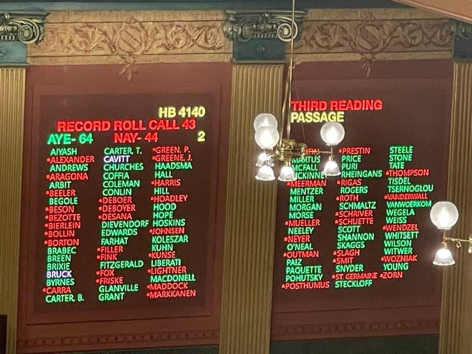 Secure Storage Bill 4140 passes in the House and is on its way to Governor Gretchen Whitmer’s desk! #safestoragesaveslives 

Thank you House Democrats for passing this live saving legislation.