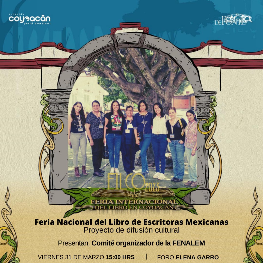 fenalem_20's tweet photo. ¡Nos vemos en la FILCO! 💜📚
Puedes encontrar títulos de autoras mexicanas en el stand 102. También te esperamos el 31 de marzo para charlar sobre la FENALEM y nuestras próximas iniciativas. ¡No faltes!
#FENALEM #FILCO #Stand102 #libros #autoras #eventos https://t.co/vzxVECXV1m