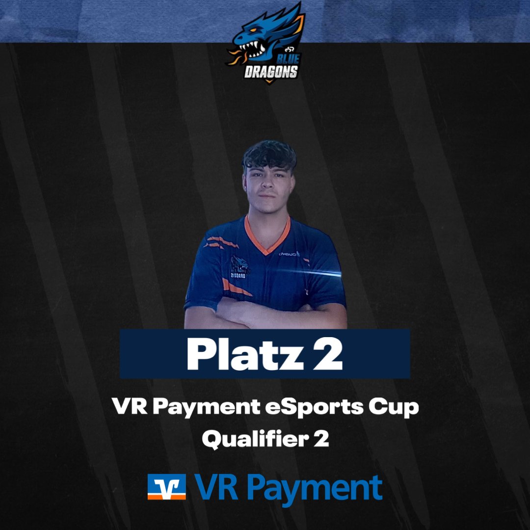 Next Offline Final for <a href="/JstinFIFA/">B04_Jstin</a> 💪
With a Top 2 Finish in the "VR Payment eSports Cup Qualifier 2" Justin Qualified for the Offline Final on the 15th April in Frankfurt. On his way to Glory, he overcame a Strong Competitor field.
Well done, Justin 🐉