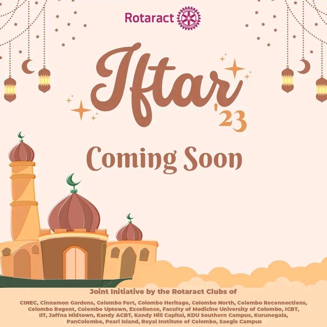 IITRotaract's tweet photo. Join with us for an evening of love, fellowship, and delicious food as we celebrate Iftar 2023 with The Rotaract Family. 

#Iftar23
#Rotaract
#Rotaract3220
#ImagineRotary
#LearnServeandStrive
#ClubService https://t.co/QZyjrLt9EB