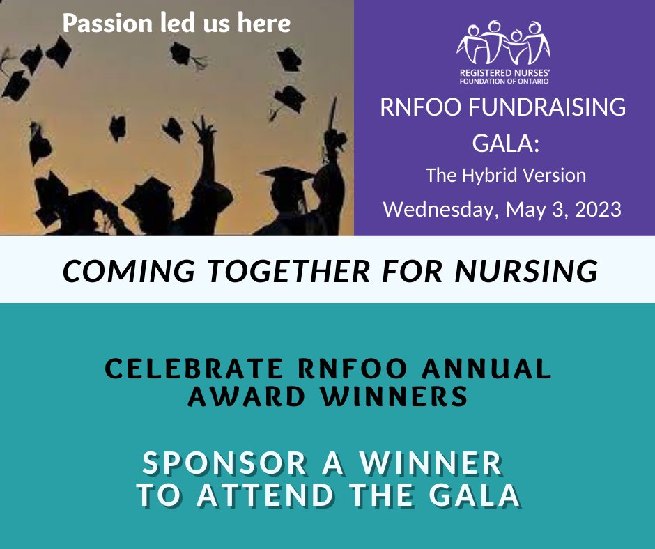 RNFOO's tweet photo. Congratulations to all #RNFOO Award Winners. Celebrate at #RNFOO_HybridGala2023 on Wednesday, May 3, 2023. #ComingTogetherForNursing
Purchase a Ticket @ https://t.co/BvpPsduqJo with tax receipts for 66% of the ticket cost (100% of virtual ticket) https://t.co/cFoZT5Wbix