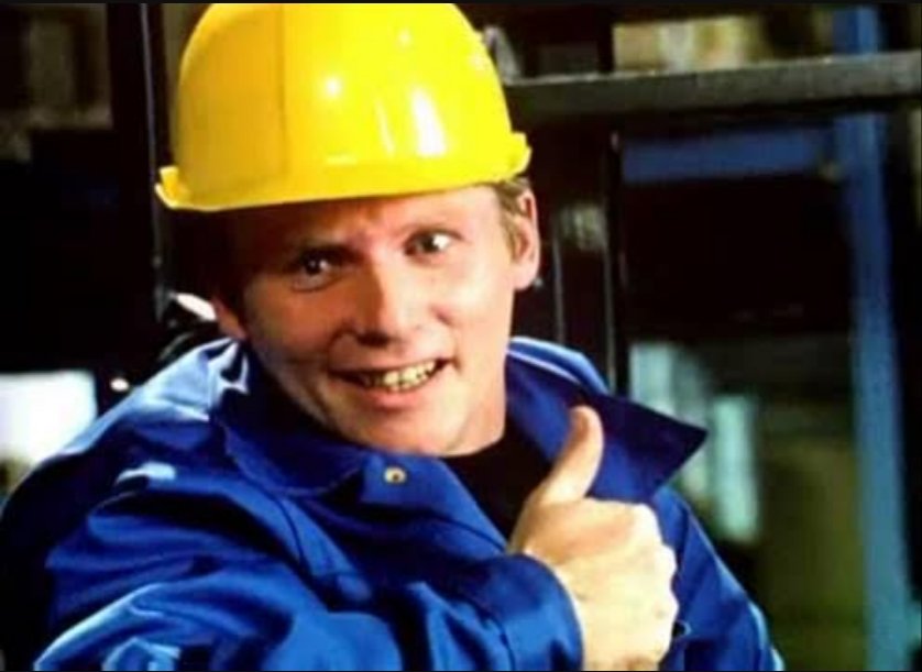 Was hat Staplerfahrer Klaus machen lassen.