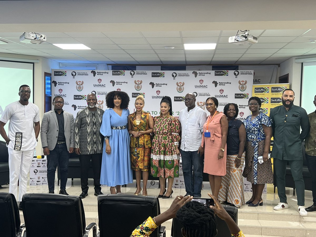 JournalistDumba's tweet photo. BRAND SOUTH AFRICA AND REBRANDING AFRICA HOLD THE AFRICA DIALOGUE INVESTMENT SUMMIT AT UNIMAC, GIJ.
In collaboration with Unimac, GIJ, Brand South Africa and Rebranding Africa hold Africa dialogue investment summit to discuss topics on… 1/3 https://t.co/ILWLTSHFGw