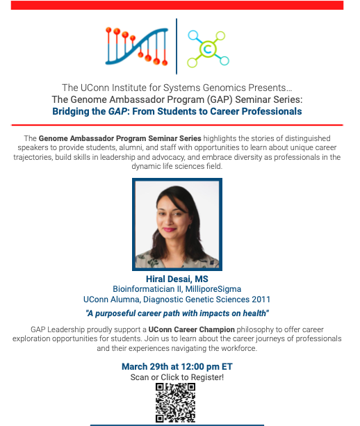 UConn Genome Ambassadors Program tweet media