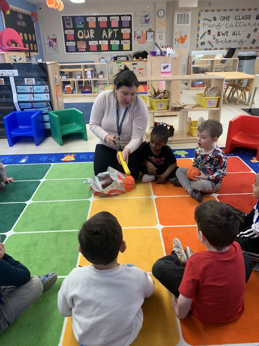 ms_rogo's tweet photo. Using a ball pump to inflate balls and testing how they bounce! 

                             🏀 ⚽️ 🏈 ⚾️

#CreativeCurriculum #EdTech #WakeletWave 🌊 #WhitingWildcats #WildcatCubs 🐯@Ms_AnnMarieM @MTSDNews @MTSDPreschool  @Shannon39266588 @TeachStrategies @WhitingWildcats https://t.co/kLmbLfK04F