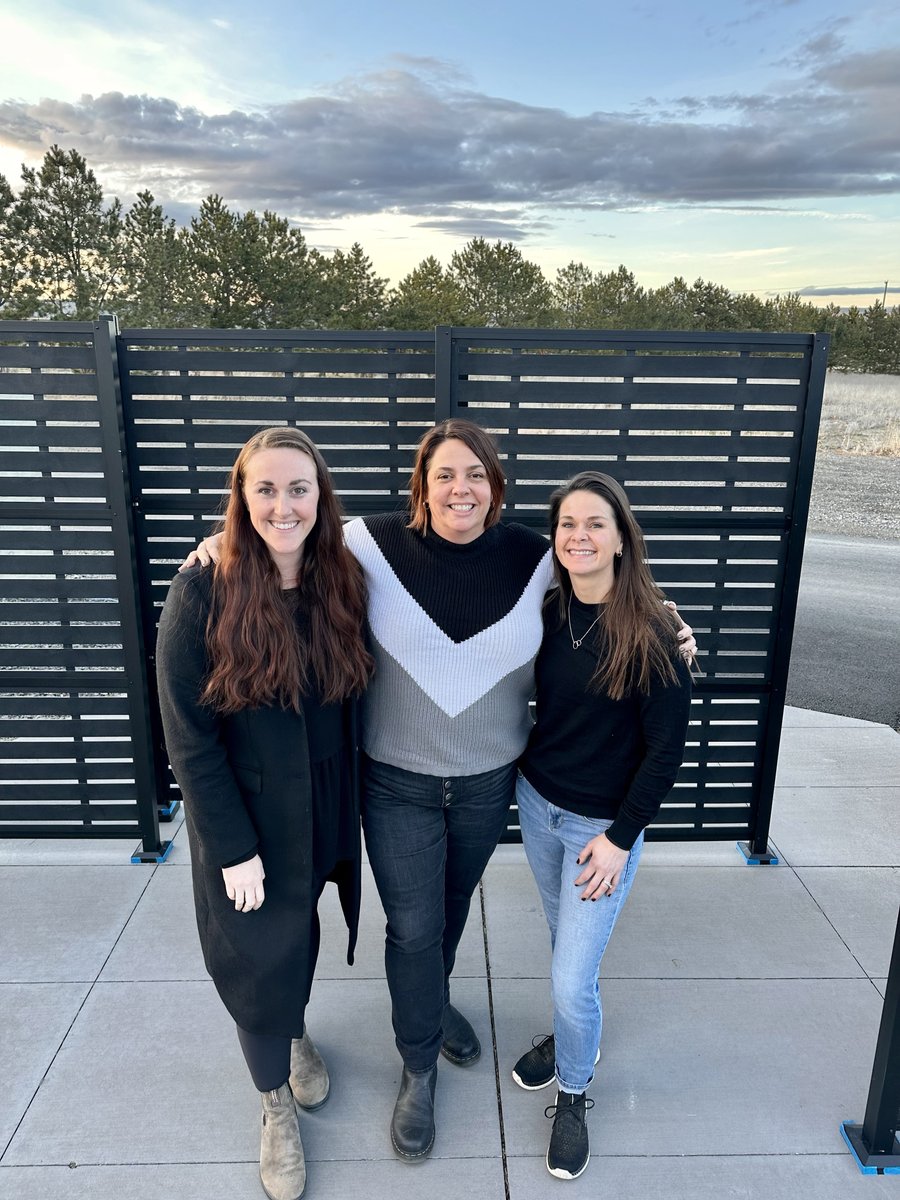 SteMichelle's tweet photo. We're raising a glass to our wonderful team of women winemakers. 

From left to right: Taylor Butterfield, White Winemaker, Katie Nelson, Vice President of Winemaking, Lacey Steffey, Assistant Winemaker. https://t.co/Xu6MdTCSUL